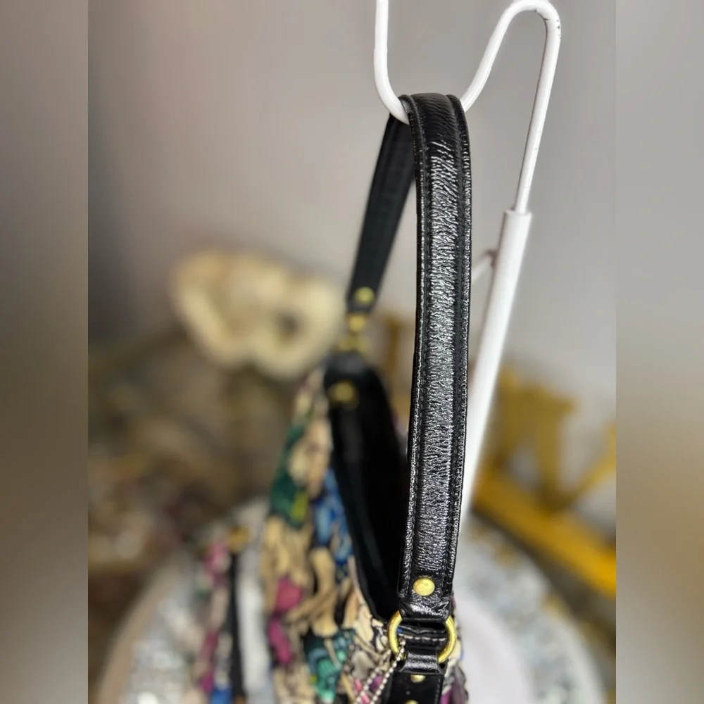 Coach 2008 Limited Edition "Carly" Butterfly Print bag W/matching wristlet EUC - Picture 9 of 15